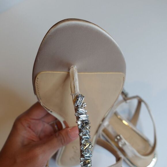 BADGLEY MISCHKA Jewel Flat Sandals size 6.5 - Picture 5 of 7